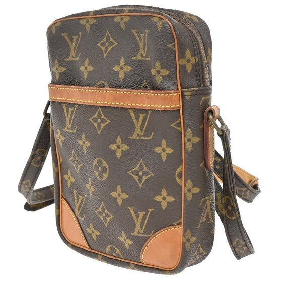 LOUIS VUITTON Danube Shoulder Bag Monogram Leather Brown France - Picture 2 of 15